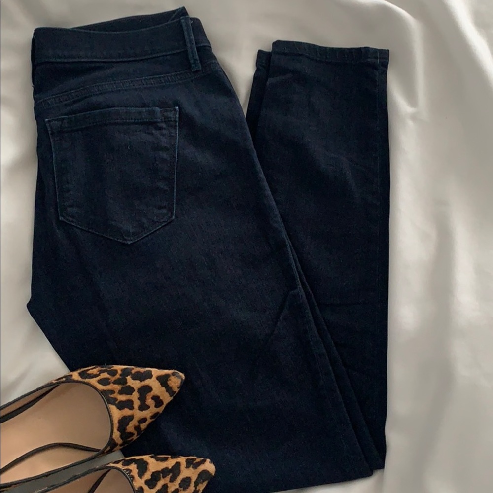 Loft Super Skinny Dark Wash Jeans